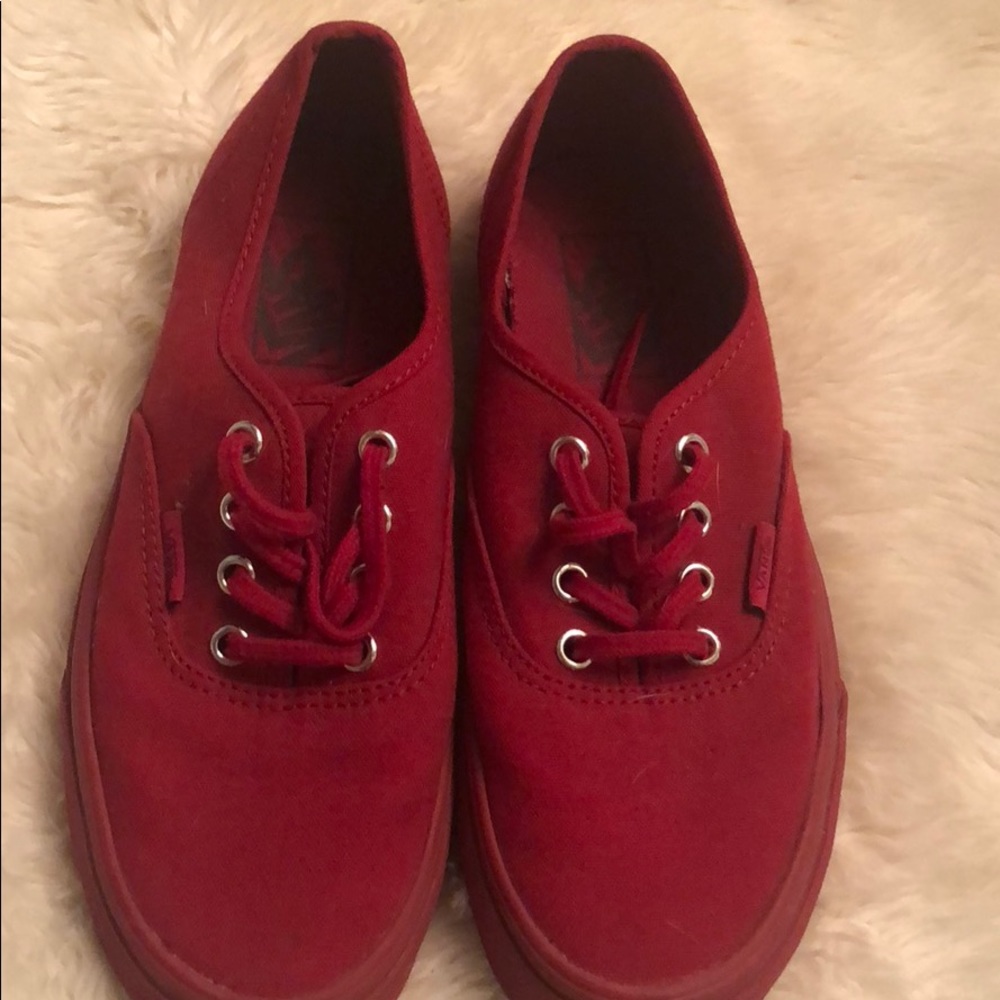 Red vans (women)